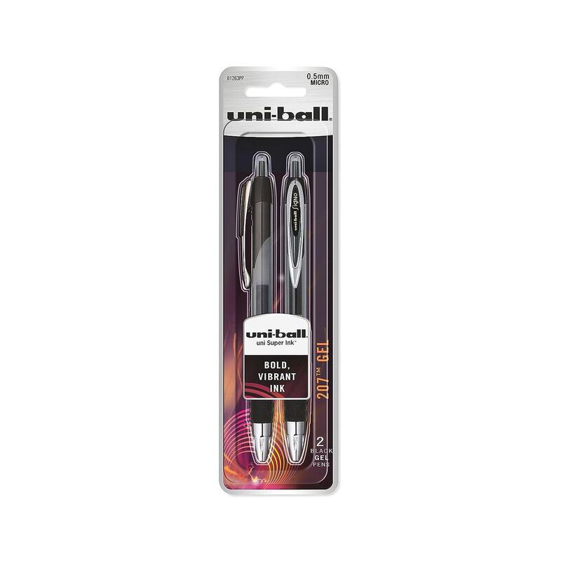 Uniball 207 Bolígrafo de gel retráctil, punta m... image number null