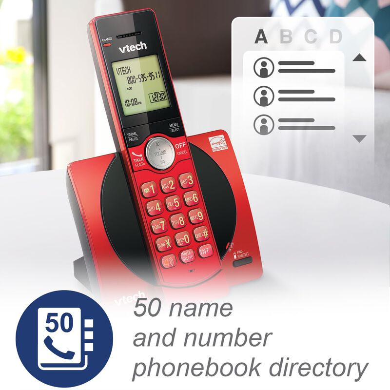 Tel&eacute;fono Inal&aacute;mbrico Vtech Cs6919-16 Con Identi... image number null