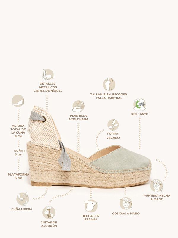 Romero Cu&ntilde;a Media Plataforma Verde Claro image number null