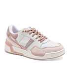 Newk Tenis urbano para mujer blanco rosa