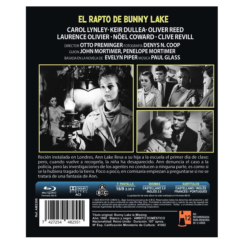 El Rapto De Bunny Lake [blu-ray R] (1965) Bunny... image number null