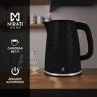 Hervidor de Agua Acero Inoxidable y Plástico Resistente Mirati 1.7L y 1200W.