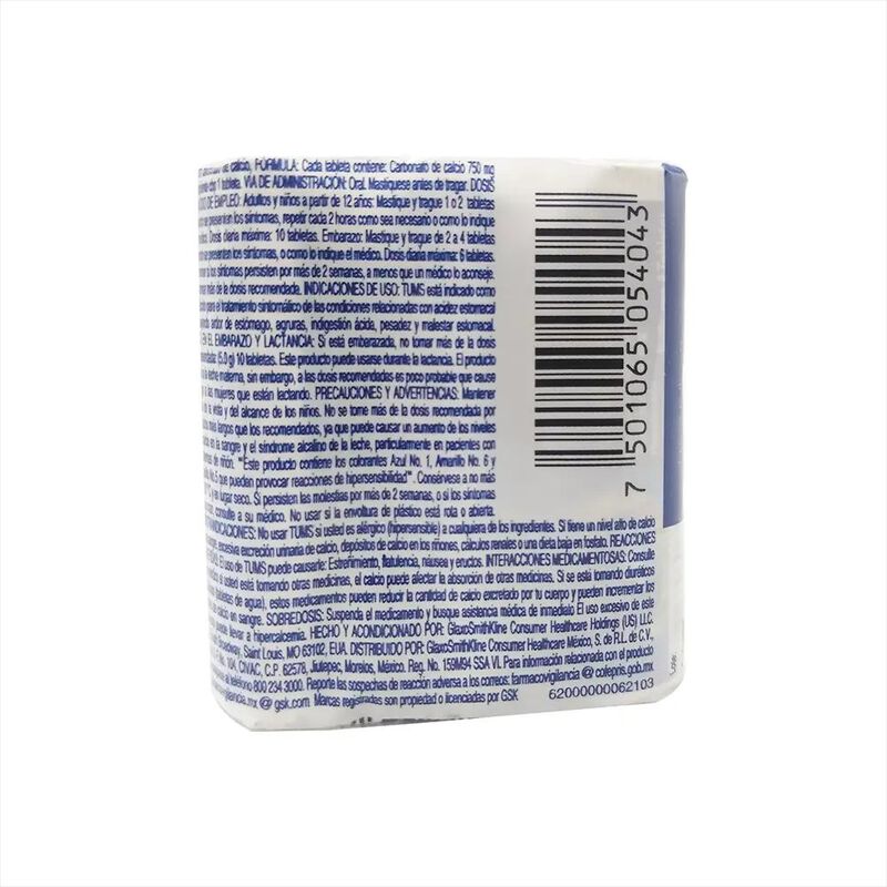 Tums Extra 750 Mg 24 Tableta(s) image number null