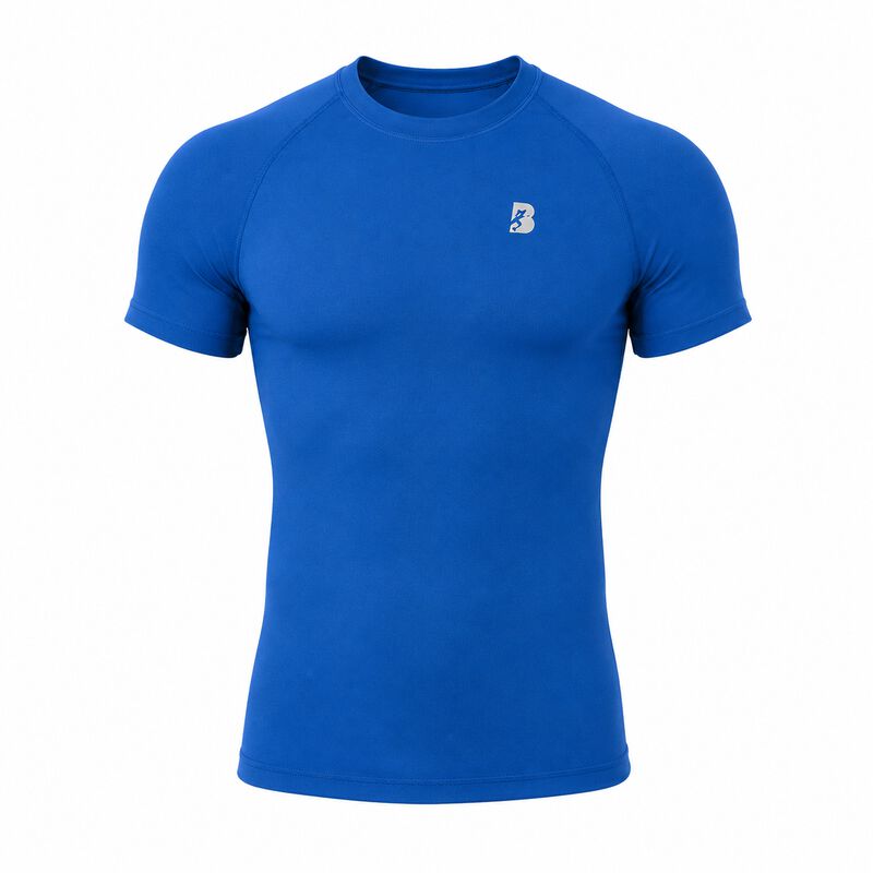 Playera Deportiva Dryfit Manga Corta Hombre Bla... image number null