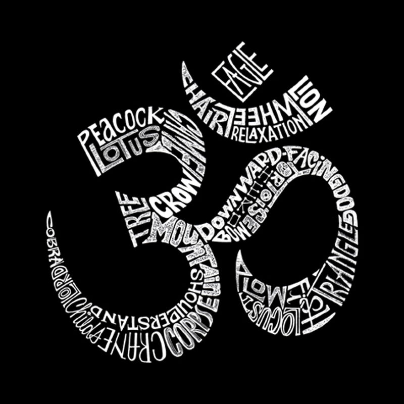 Camiseta Word Art Para Mujer - Posturas Om- Ros... image number null