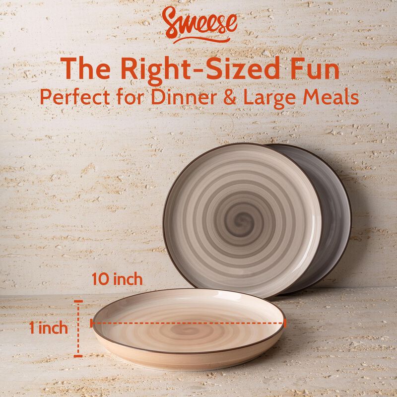 Juego de 6 Platos Redondos de Porcelana Sweese ... image number null