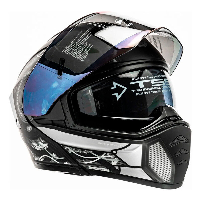 Casco Kov Estelar Cyborg Negro Xl image number null