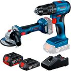 Combo Bosch Rotomartillo mas Esmeriladora 4 1/2&rdquo; mas 2 Bater&iacute;as Profesional Modelo GSB 185-LI mas GW