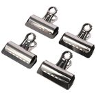 Clip De Papel Allcoupon 75 mm Plateado - Paquete De 4