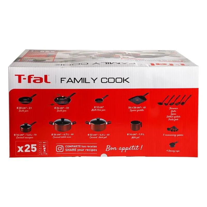 Bater&iacute;a Cocina Tfal B935sp84 Family Cook 25 Pza... image number null