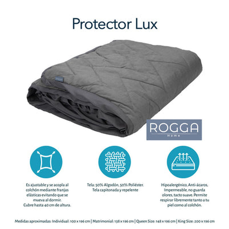 Protector de Colch&oacute;n Impermeable Queen Size Rog... image number null