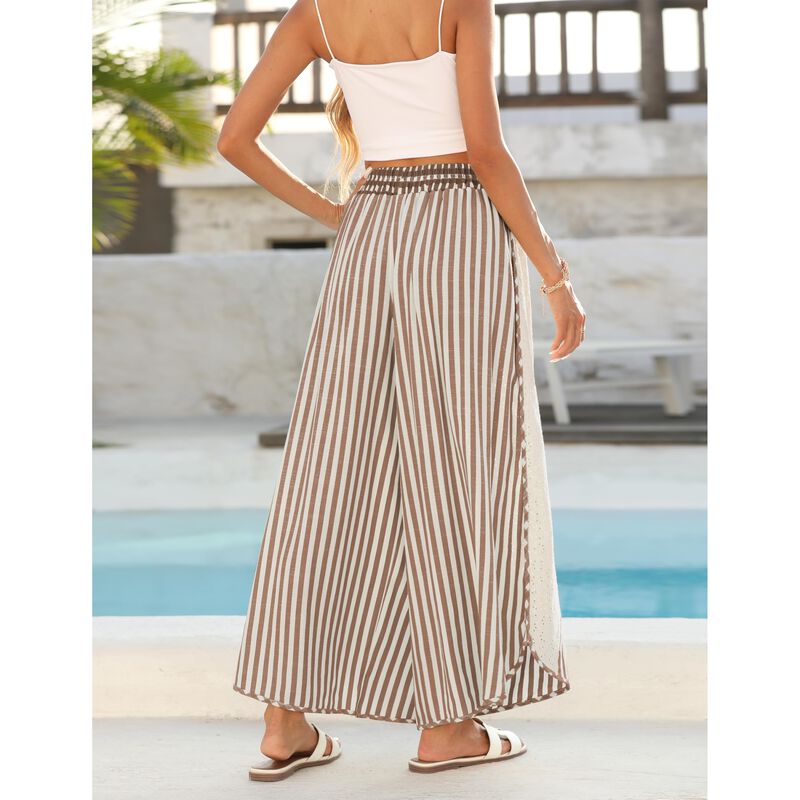 Pantalones Athlisan Anchos Rayas para Descanso ... image number null