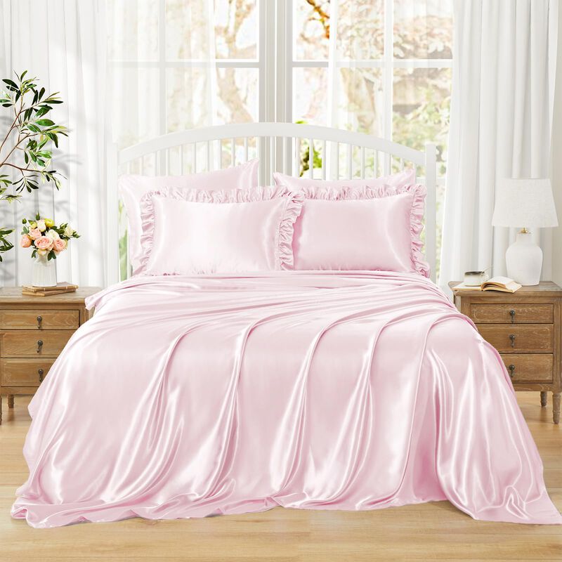 Juego De S&aacute;banas Homiest King 6 Piezas Rosa Blu... image number null