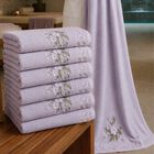 Set De 6 Toallas De Ba&ntilde;o Lilas Premium 70x140 Cm Extra Suaves Alta Absorci&oacute;n