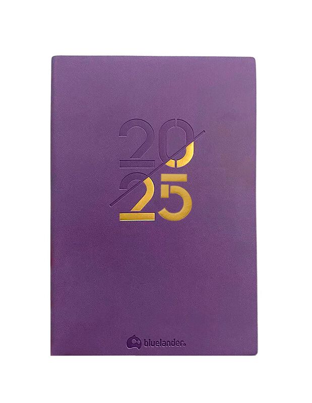 Agenda 2025 Morado con Pestañas Planificadoras ... image number null