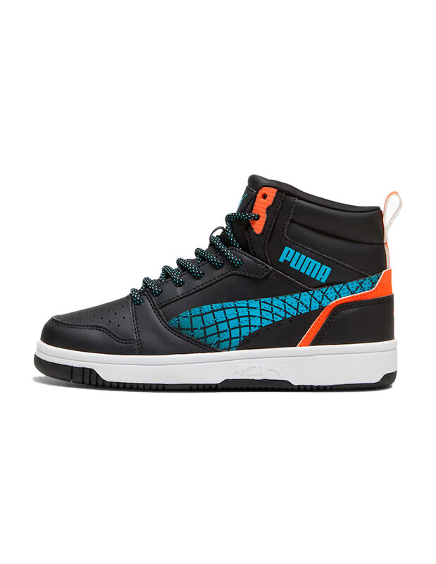 Tenis Joven Rebound V6 Mid Techie Bud Negro 397... image number null