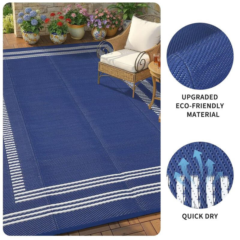 Alfombra Exterior Impermeable Garvee 8x10, Con ... image number null