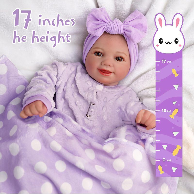 Mu&ntilde;eca Reborn Babeside Lifelike De 43 Cm Con Ca... image number null