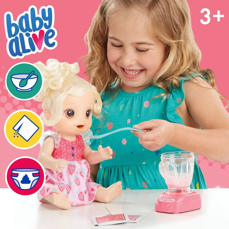 Batido De Fresas Baby Doll Baby Alive Magical M... image number null