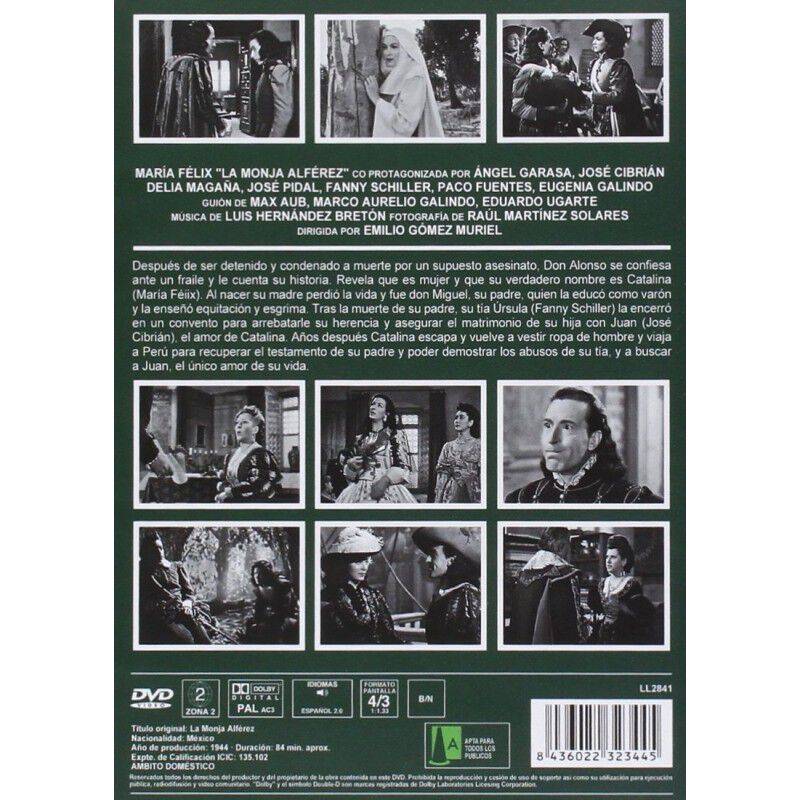 La Monja Alf&eacute;rez [dvd] (1944) image number null