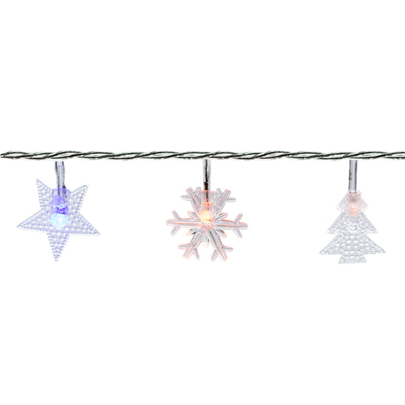 Serie Navide&ntilde;a 20led Figuras Navide&ntilde;as Luz Mult... image number null