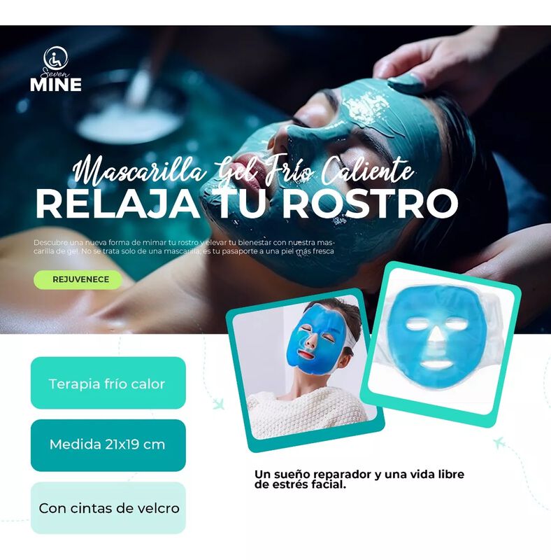 Mascarilla Gel Fr&iacute;o/caliente: Rejuvenece Y Rela... image number null