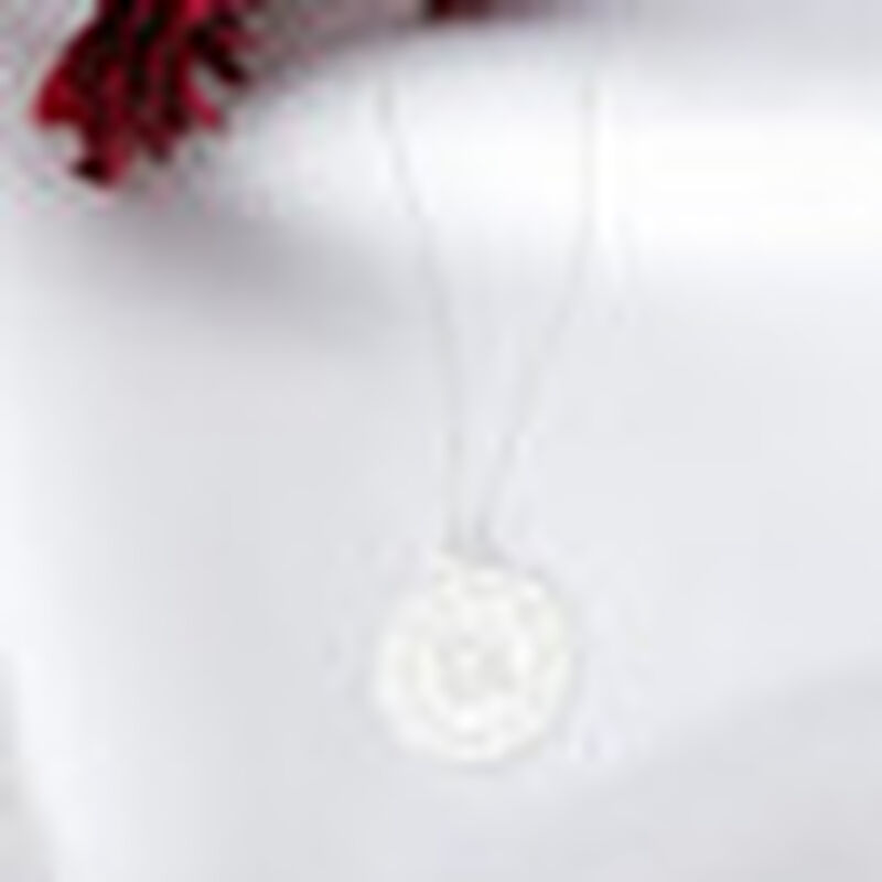 Medalla de Virgen de Plata Grande Con Cadena image number null