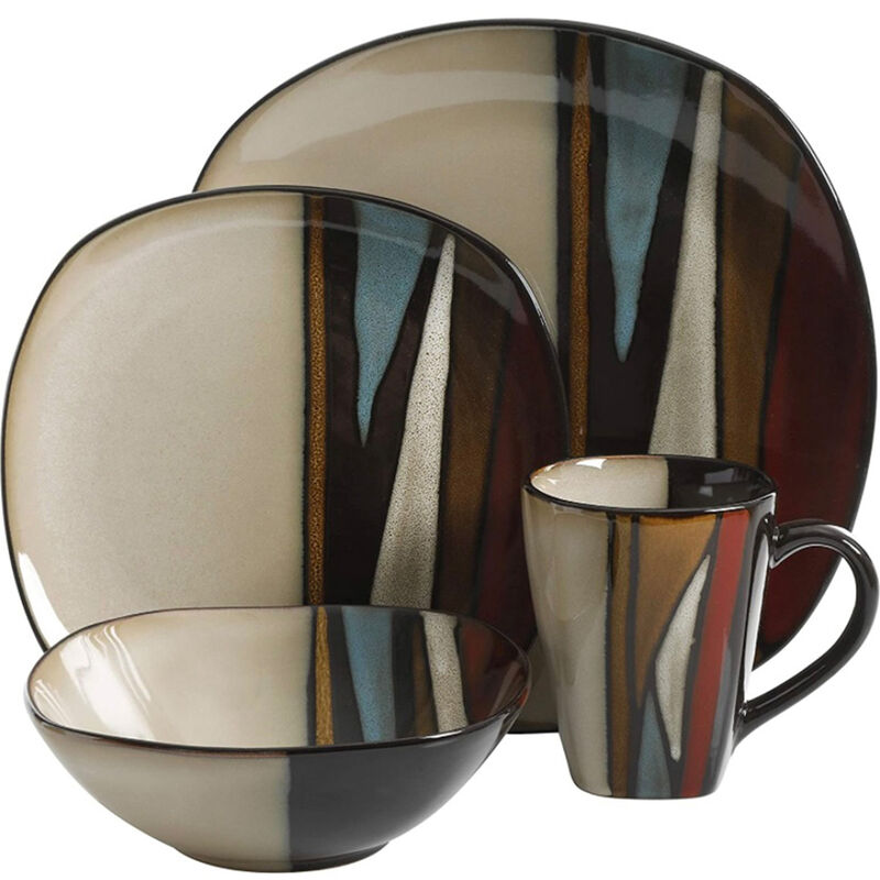 Vajilla Moderna Café/Beige para 6 Personas 24pz... image number null
