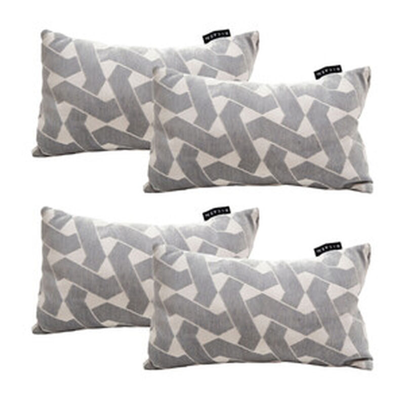 Set de 4 Cojines Dicasa DeltaOne Gris image number null