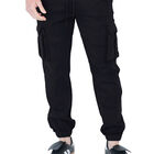 Pantalón Hombre Cintura Y Tobillo Ajustable Premium Negro Roosevelt C362