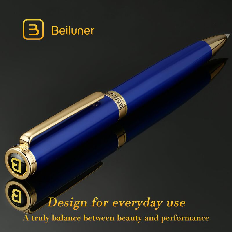 Set De Regalo De Bol&iacute;grafo De Gel Beiluner Azul... image number null