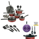 Kit Bater&iacute;a Vasconia/ekco Multicolor 5 Pzs + Bater&iacute;a Tramontina Rojo 18 Pz