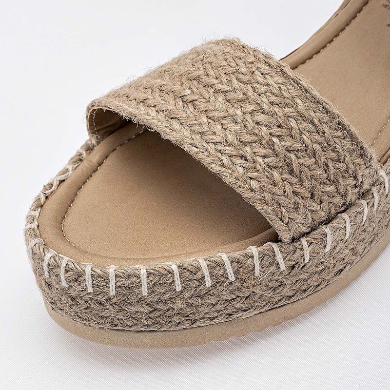 Queen sandalia tipo alpargata para mujer beige ... image number null