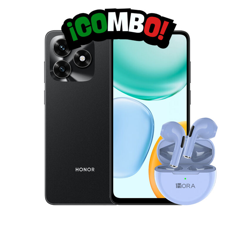 Honor X5c 4+128gb Negro Medianoche + Audifonos1... image number null
