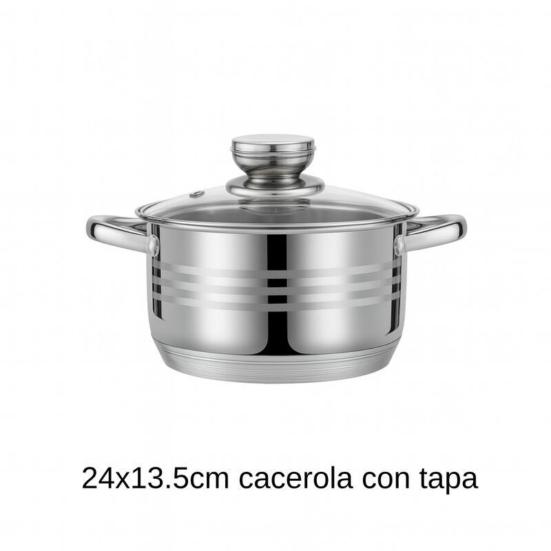 Juego De Bater&iacute;a De Cocina De Acero Inoxidable ... image number null