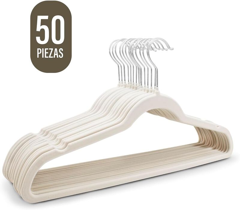 Ganchos Para Ropa De Terciopelo 50 Piezas Perch... image number null