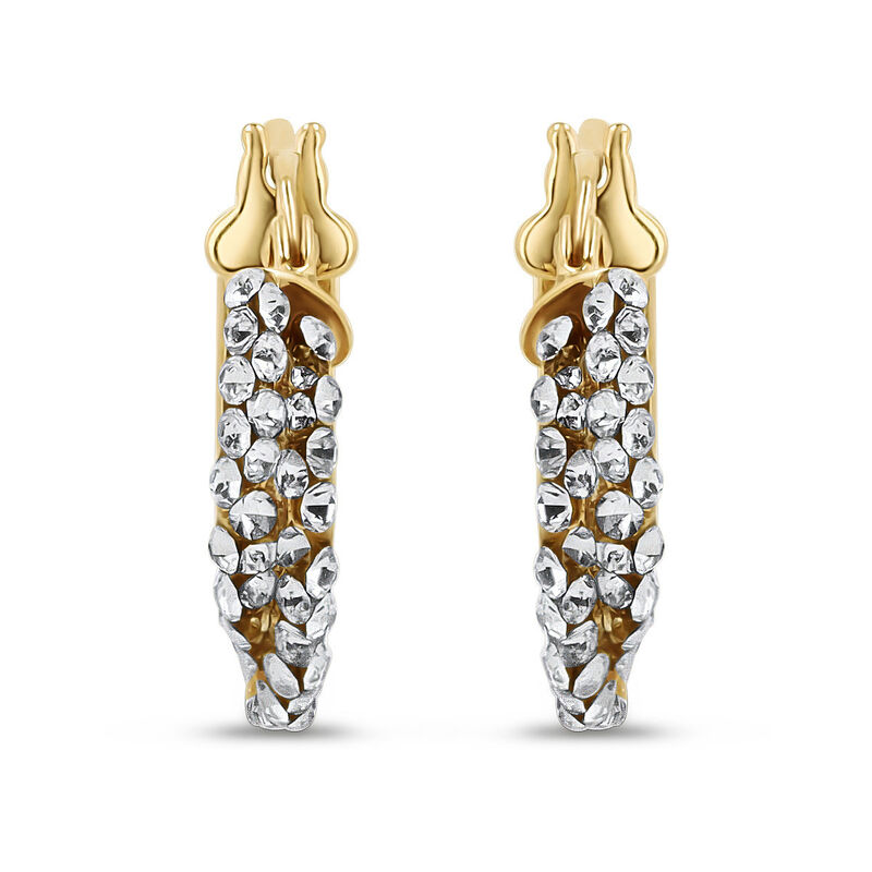 Arracadas 2Begold Amarillo Con Zirconias (10Mm ... image number null