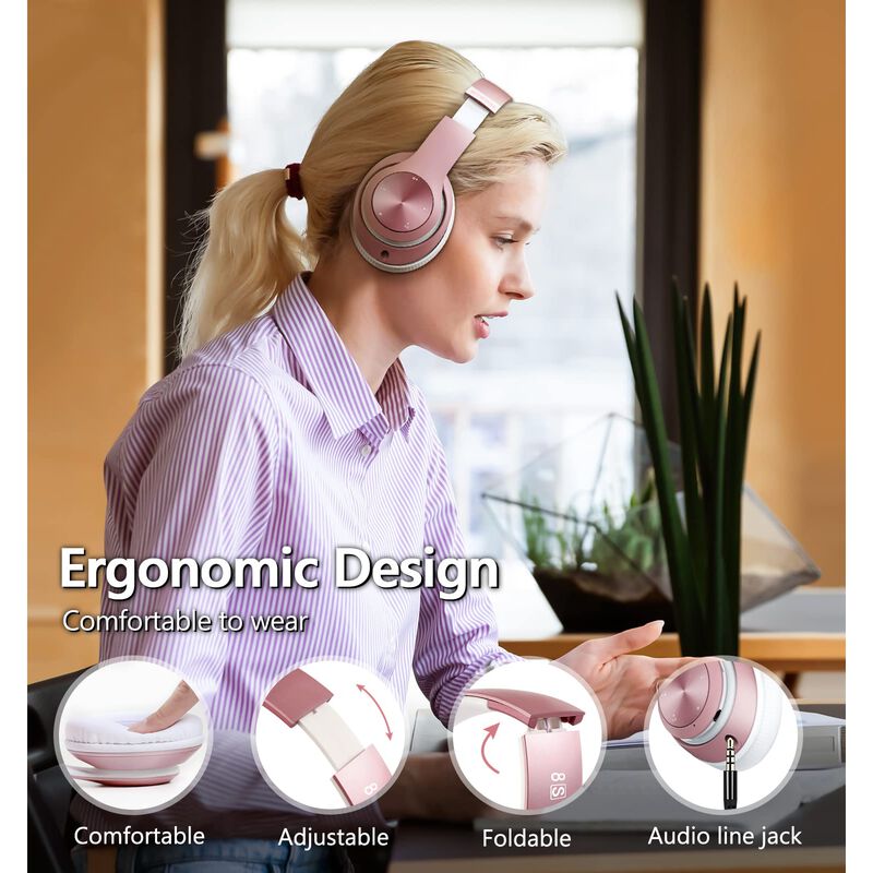 Auriculares Bluetooth Tuitager 9S, 60h Reproduc... image number null