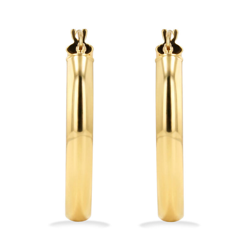 Arracadas Ovaladas Oro 10k 20x23mm | Encanto Fi... image number null