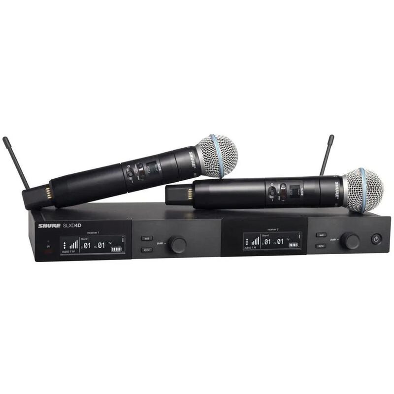 Shure SLXD24D-B58 Sistema Inal&aacute;mbrico Doble Mic... image number null