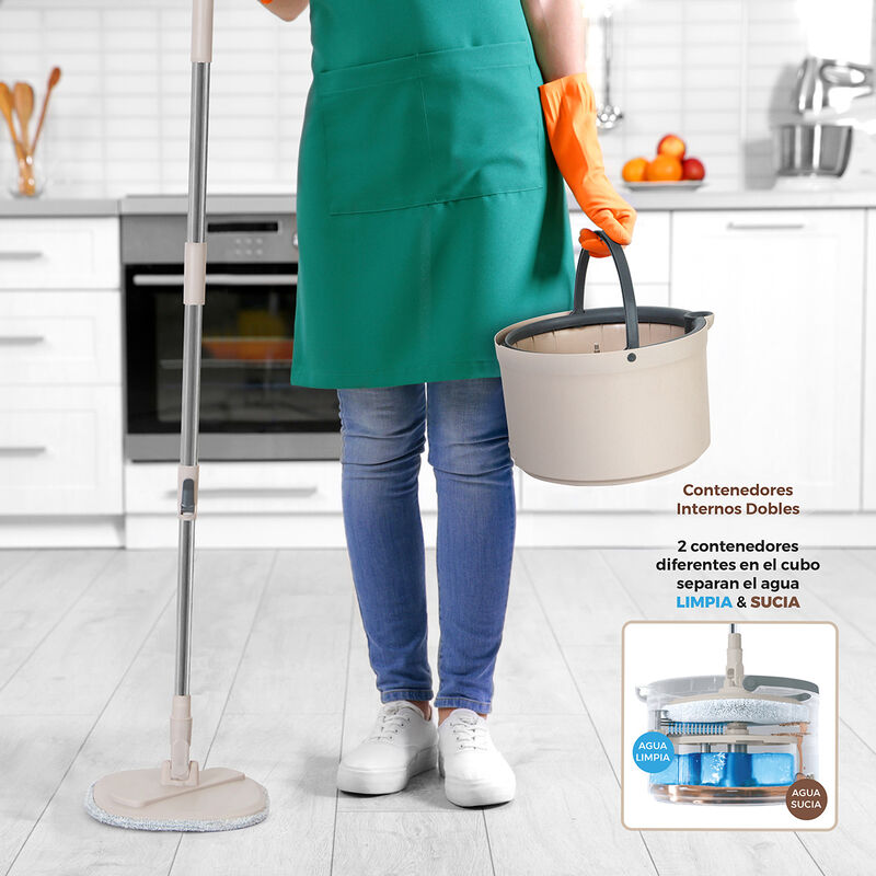 Trapeador Turbo Mop Auto-Lavado 360°- AGBOX image number null