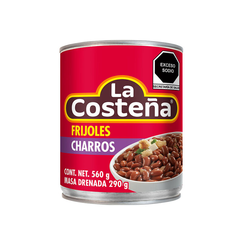 FRIJOLES CHARROS LA COSTE&Ntilde;A 560GR image number null