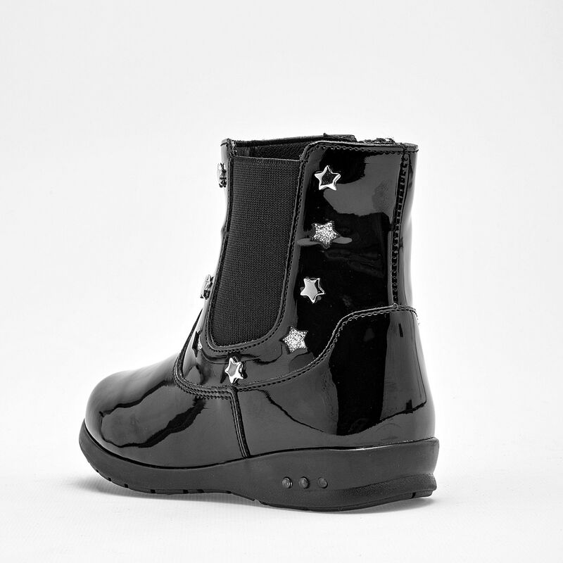 Coqueta Bot&iacute;n para ni&ntilde;a negro charol, con luces image number null