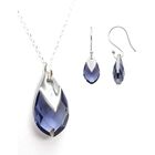 Collar y Aretes de Mujer Plata .925 Shaped Zvezda