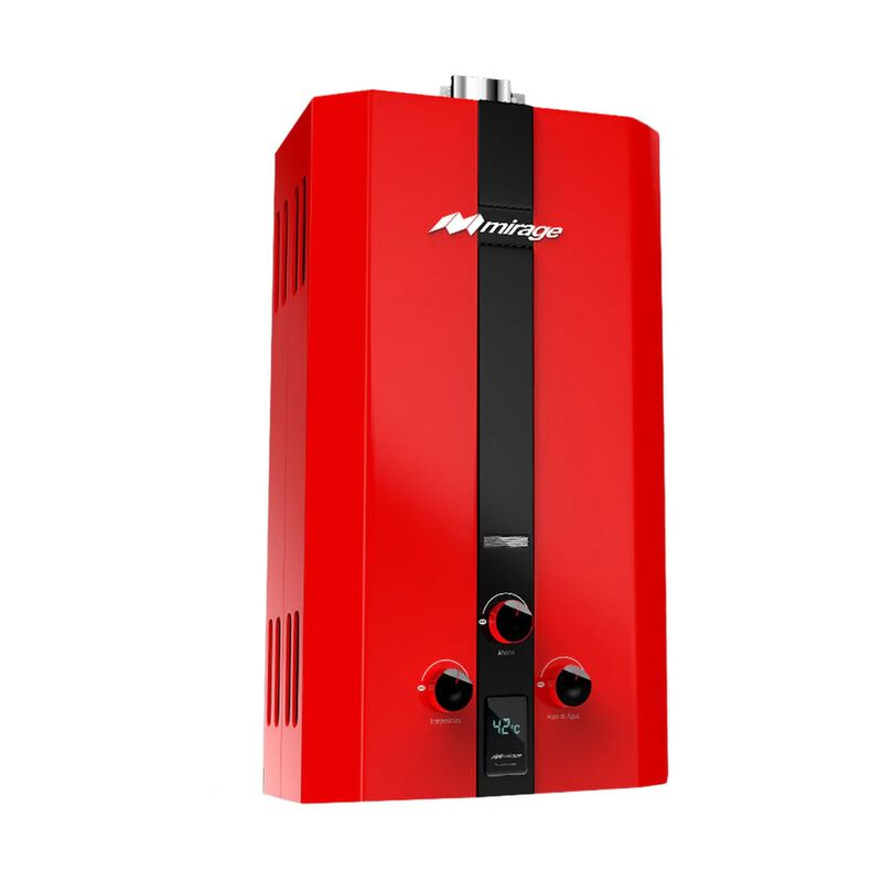 Calentador Agua Mirage Gas Lp Rojo Perilla Temp... image number null