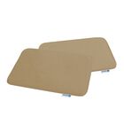 Paquete de Dos Tapetes de Baño Antiderrapante Memory Foam Beige Bluelander