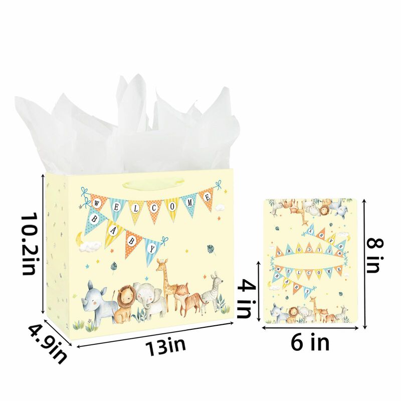 Bolsa De Regalo Laidans 33 cm Amarilla Con Pape... image number null