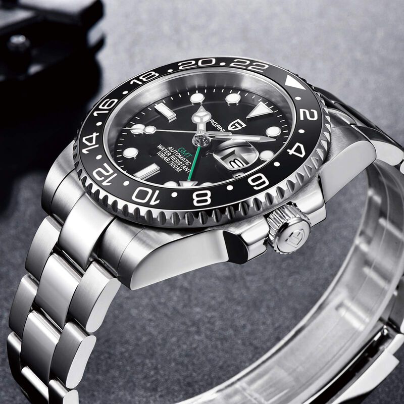 Reloj Benyar Gmt Autom&aacute;tico 40 mm Acero Inoxida... image number null