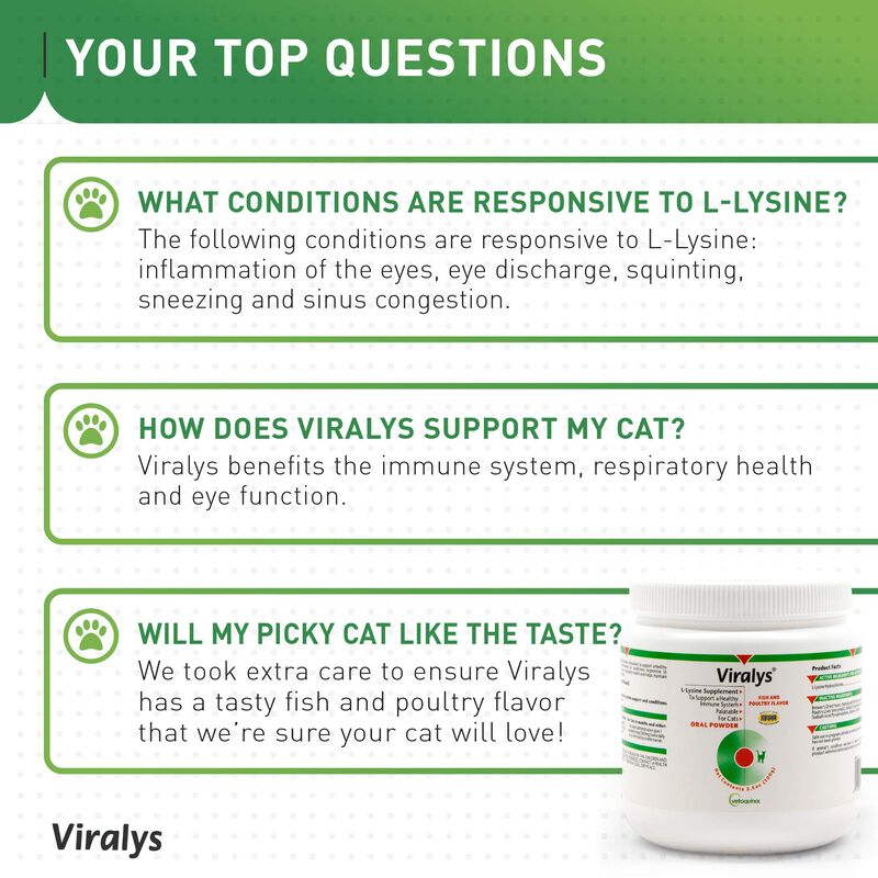 Suplemento Vetoquinol Viralys Daily L-lisina En... image number null