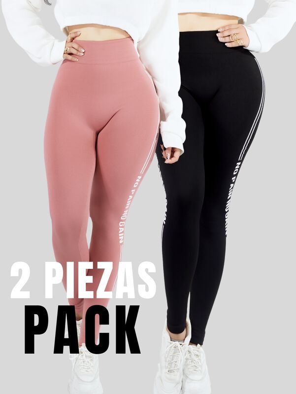 Set De 2 Legging Mujer Mallones Leggins Mayon L... image number null